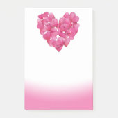 Roos bloemblaadjes harten roze vervagen Post-it no Post-it® Notes (Voorkant)