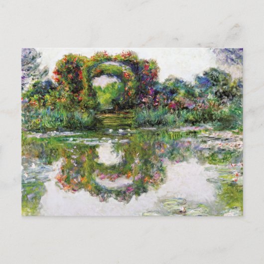 Roos bloembogen Claude Monet Briefkaart (Voorkant)