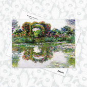 Roos bloembogen Claude Monet Briefkaart