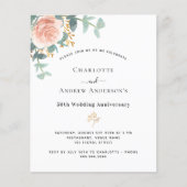 Roos Bloemen 50ste huwelijksverjaardag uitnodiging (Voorkant)