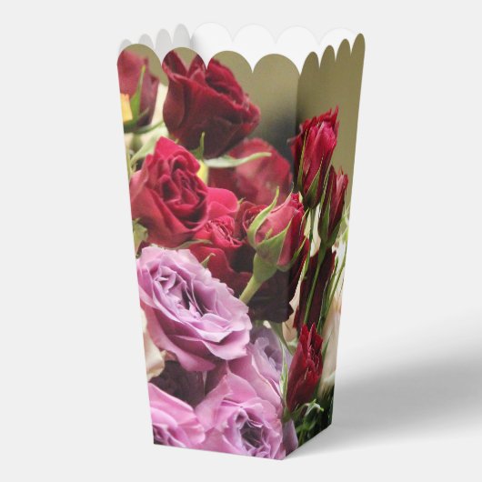 Roos Bloemen Afbeelding Bedankdoosjes (Achterkant)