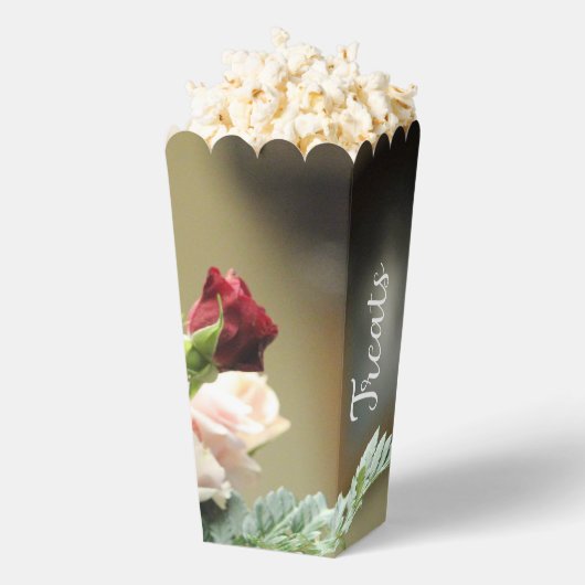 Roos Bloemen Afbeelding Bedankdoosjes (Popped)