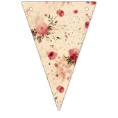 Roos Bloemen Bunting Flags Roze en Crème Vlaggetjes (Derde vlag)