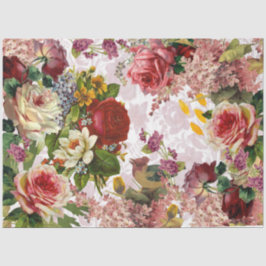  Roos Bloemen Decoupage Ephemera Tissuepapier