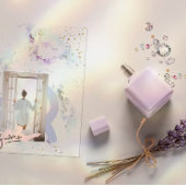 Roos Bloemen Elegant Papier Textured Wedding I Kaart