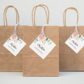 Roos Bloemen Eucalyptus Monogram Naam Business lab Bedankjes Labels