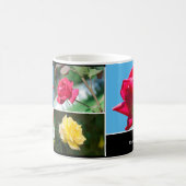 Roos bloemen - gepersonaliseerd koffiemok (Center)
