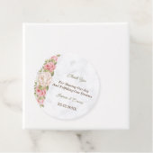 Roos Bloemen Gepersonaliseerde bruiloft gunst Labe Bedankjes Labels (In situ)