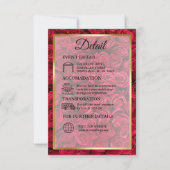 Roos Bloemen Goud Islamitisch Bruiloft Detail (Voorkant)