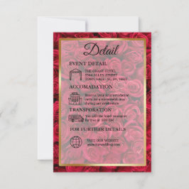 Roos Bloemen Goud Islamitisch Bruiloft Detail