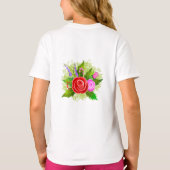Roos Bloemen Illustratie T-shirt (Achterkant)