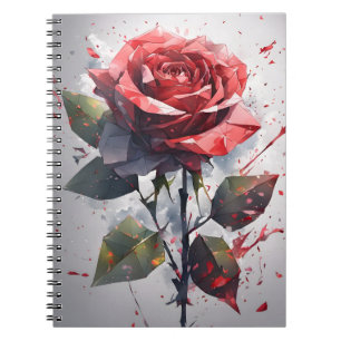 Roos - Bloemen in waterverf Notitieboek