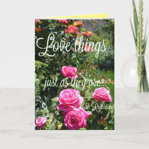 Roos Bloemen Liefde Dinge Zoals Ze Zijn Quote Kaar Kaart