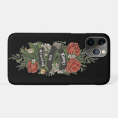 Roos Bloemen met Quote Design Case-Mate iPhone Case (Achterkant (horizontaal))