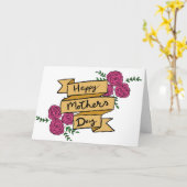  Roos Bloemen Moederdag Kaart (Gele Bloem)