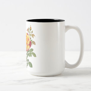 ROOS BLOEMEN ONTWERP TWEEKLEURIGE KOFFIEMOK
