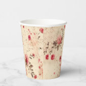  Roos Bloemen Papier Cups Papieren Bekers (Rechts)