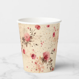  Roos Bloemen Papier Cups Papieren Bekers