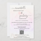 *~* Roos Bloemen RSVP - QR AR8 TROUWUITNODIGING Kaart (Achterkant)