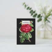 Roos Bloemen Sieraden Oorbellen Ketting Display Ka Visitekaartje (Staand voorkant)
