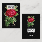 Roos Bloemen Sieraden Oorbellen Ketting Display Ka Visitekaartje (Voorkant / Achterkant)