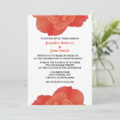 Roos Bloemen Sinaasappel Rustieke Herfst Herfst Co Kaart (Staand voorkant)