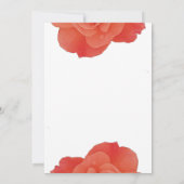 Roos Bloemen Sinaasappel Rustieke Herfst Herfst Co Kaart (Achterkant)