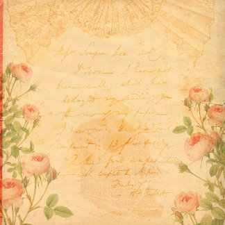  Roos Bloemen Stijl Scrapbook Papier