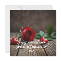 Roos bloemen Valentijnsdag kaarten