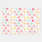 Roos Bloemen Verjaardag Baby shower Pastel Schatti Inpakpapier Vel (Voorkant 2)