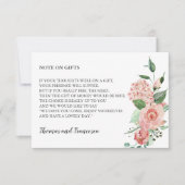 Roos Bloemen Waterverf Wishing Well Kaart (Voorkant)