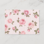 Roos Bloemenliefde Shack Verloofde Vrijgezellenfee Informatiekaartje (Achterkant)