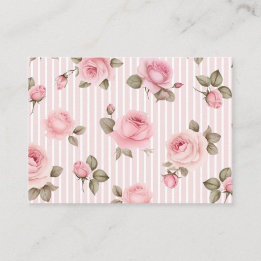 Roos Bloemenliefde Shack Verloofde Vrijgezellenfee Informatiekaartje (Achterkant)