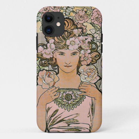 Roos Bloemenmeisje Fine Art Case-Mate iPhone Case (Achterkant)