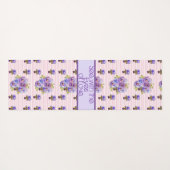 Roos Bloemenmotief Roze Zie Met De Ogen Van Liefde Yogamat (Achterkant (horizontaal))