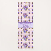 Roos Bloemenmotief Roze Zie Met De Ogen Van Liefde Yogamat (Voorkant)