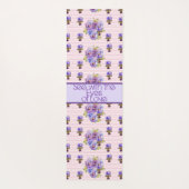 Roos Bloemenmotief Roze Zie Met De Ogen Van Liefde Yogamat (Achterkant)