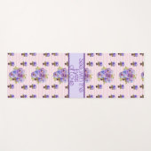 Roos Bloemenmotief Roze Zie Met De Ogen Van Liefde Yogamat (Voorkant (horizontaal))