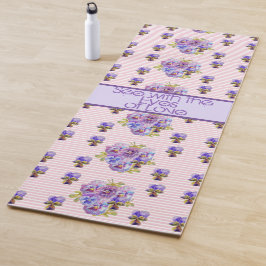 Roos Bloemenmotief Roze Zie Met De Ogen Van Liefde Yogamat