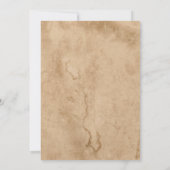 roos bloemenoud papier Save the Date Kaart (Achterkant)