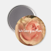 Roos Bloemenperzik Tuin Voor Mam Magneet (Voorkant / Achterkant)