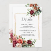 Roos Bloemige Eucalyptus Informatiekaartje (Voorkant / Achterkant)