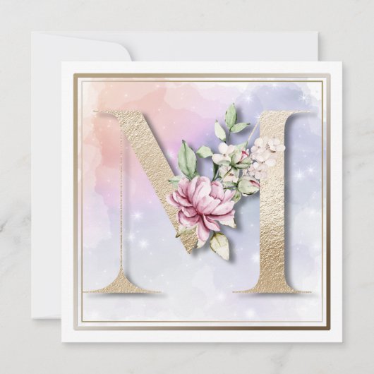 Roos Bloemige M 70e Verjaardagsfeest Uitnodiging (Achterkant)