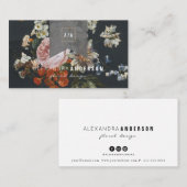  Roos Bloemlint Zwart Visitekaartje (Voorkant / Achterkant)