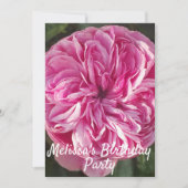 Roos Bloemroze uitnodiging voor kindermeisjes (Voorkant)