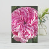 Roos Bloemroze uitnodiging voor kindermeisjes (Staand voorkant)