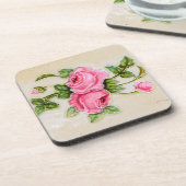  Roos Bloemventilator Tegel Drankjes Onderzetter (Linkerzijde)