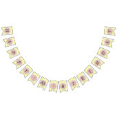 Roos bloesem / roze & geel / 30e verjaardag vlaggetjes (Alle)