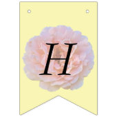 Roos bloesem / roze & geel / 30e verjaardag vlaggetjes (Eerste vlag)