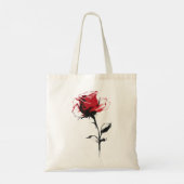Roos Bloesem Tote Bag (Achterkant)